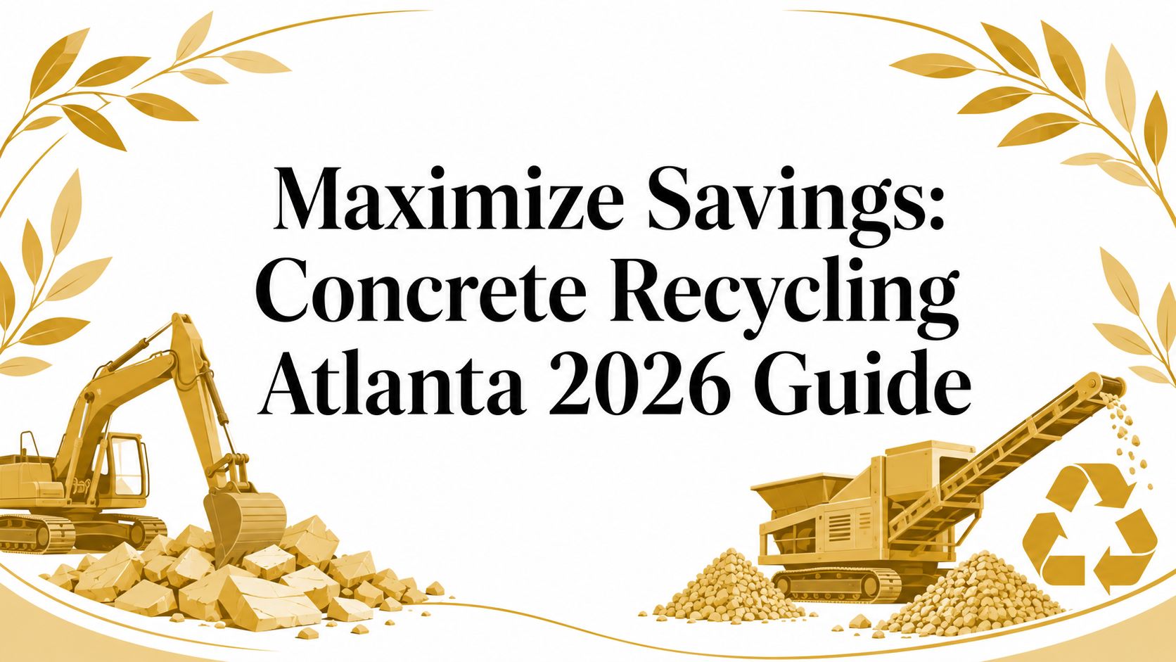 Maximize Savings: Concrete Recycling Atlanta 2026 Guide