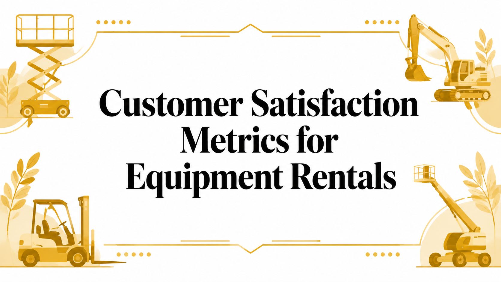 Customer Satisfaction Metrics for Equipment Rentals