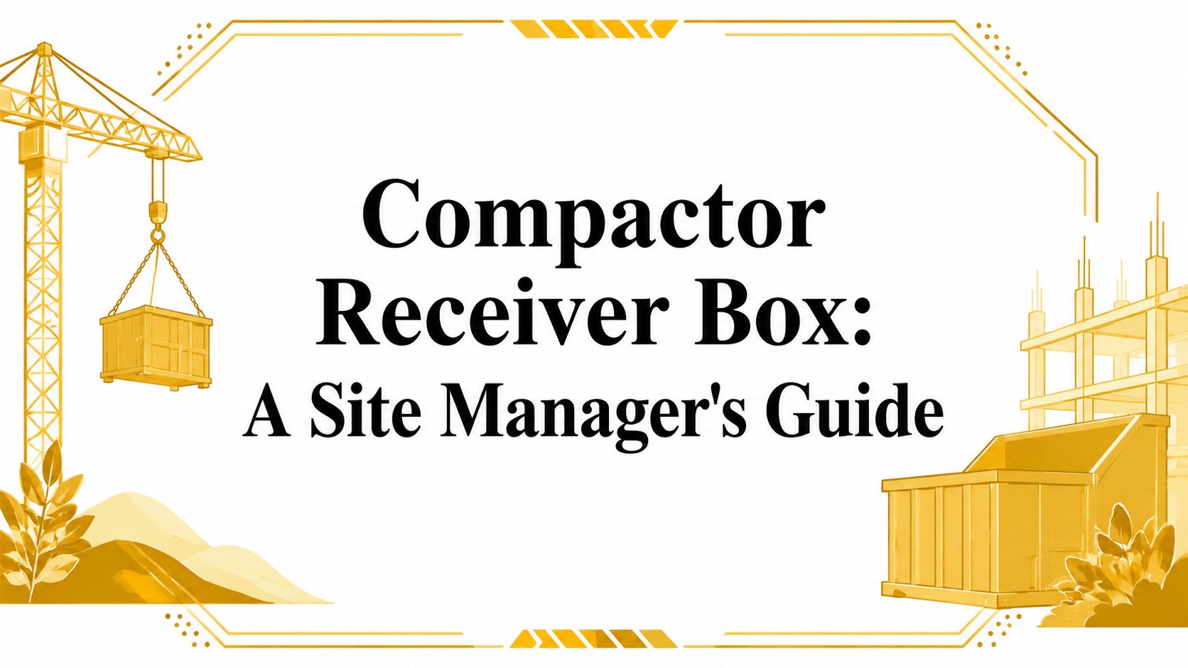 Compactor Receiver Box: A Site Manager’s Guide