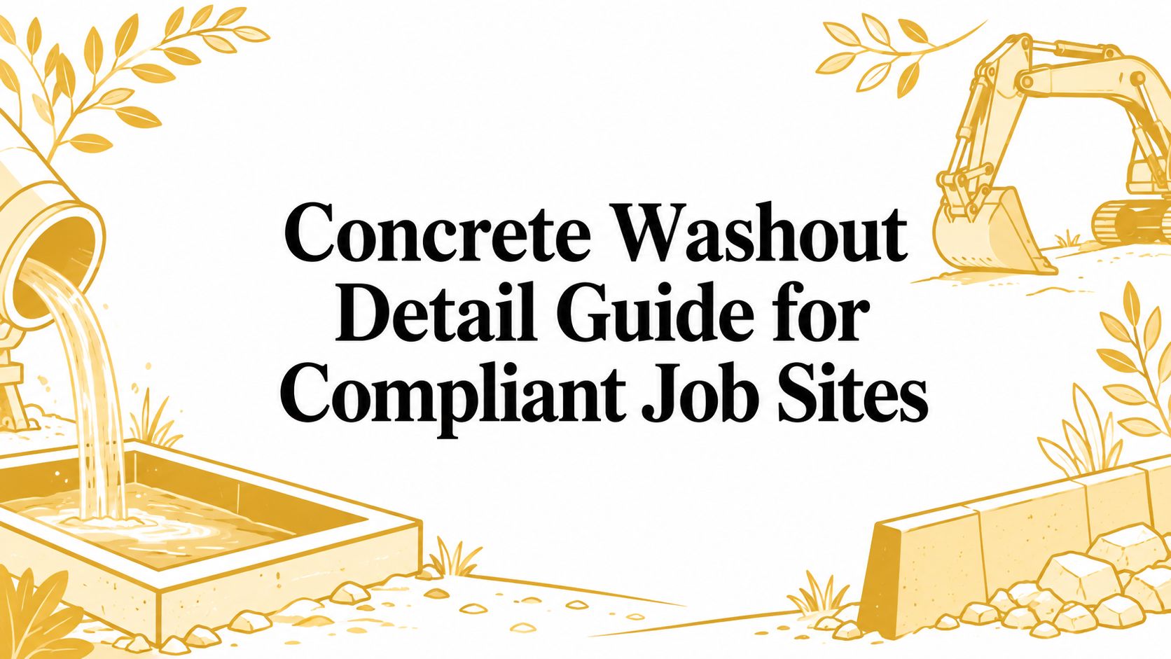 Concrete Washout Detail Guide for Compliant Job Sites