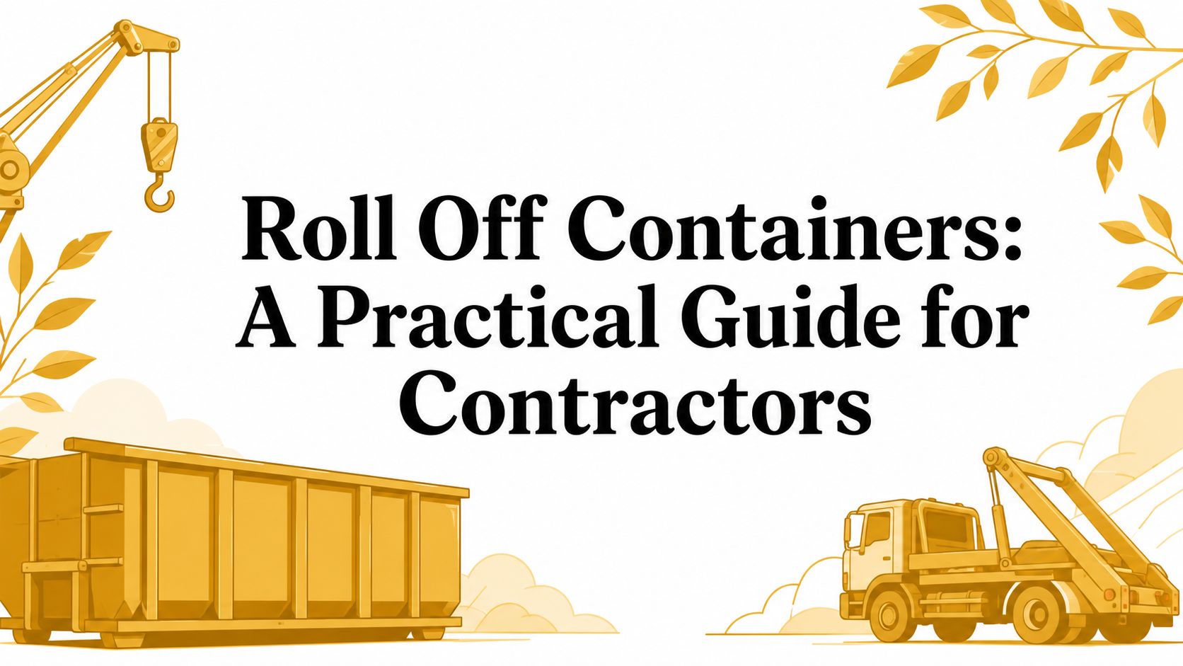 Roll Off Containers: A Practical Guide for Contractors