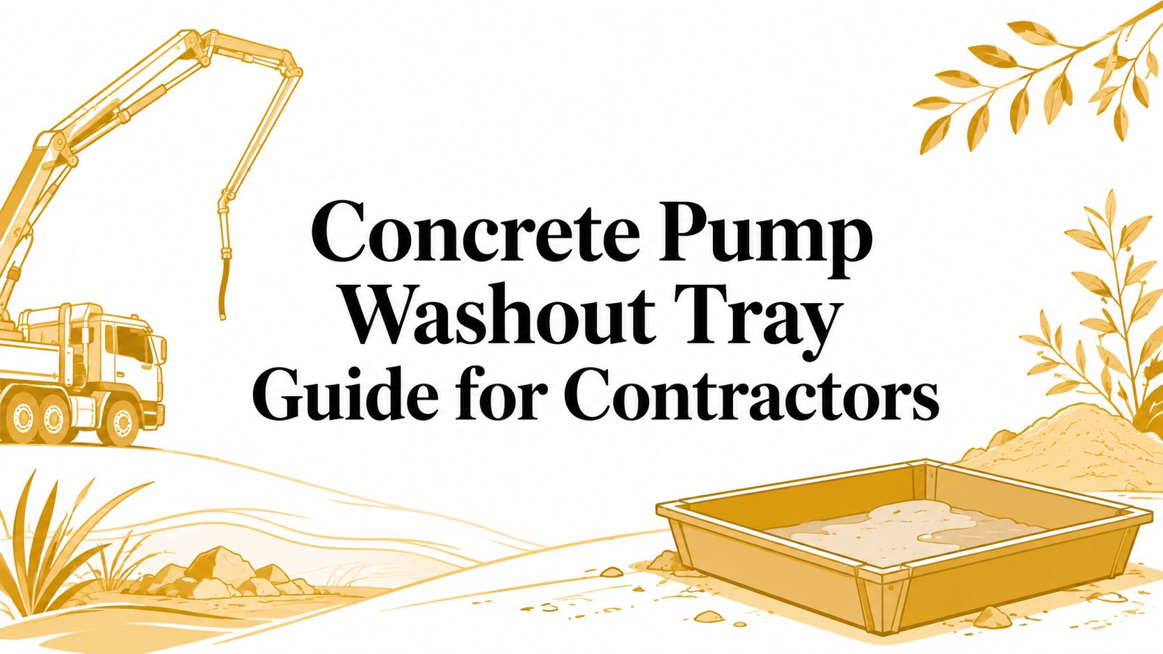 Concrete Pump Washout Tray Guide for Contractors