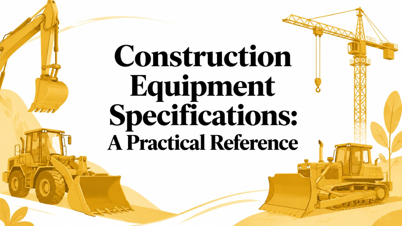 Construction Equipment Specifications: A Practical Reference