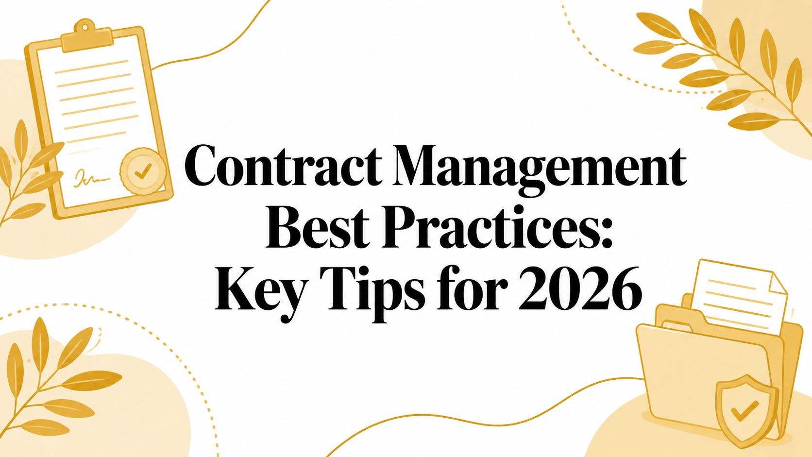 Contract Management Best Practices: Key Tips for 2026