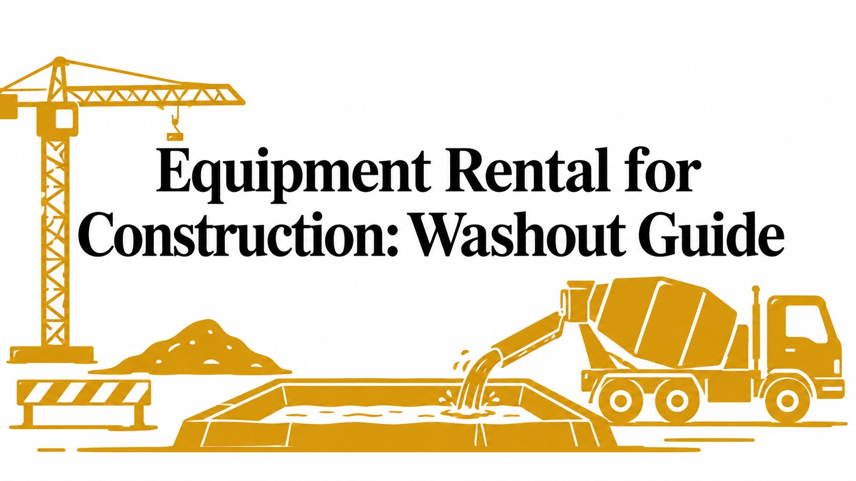 Equipment Rental for Construction: Washout Guide
