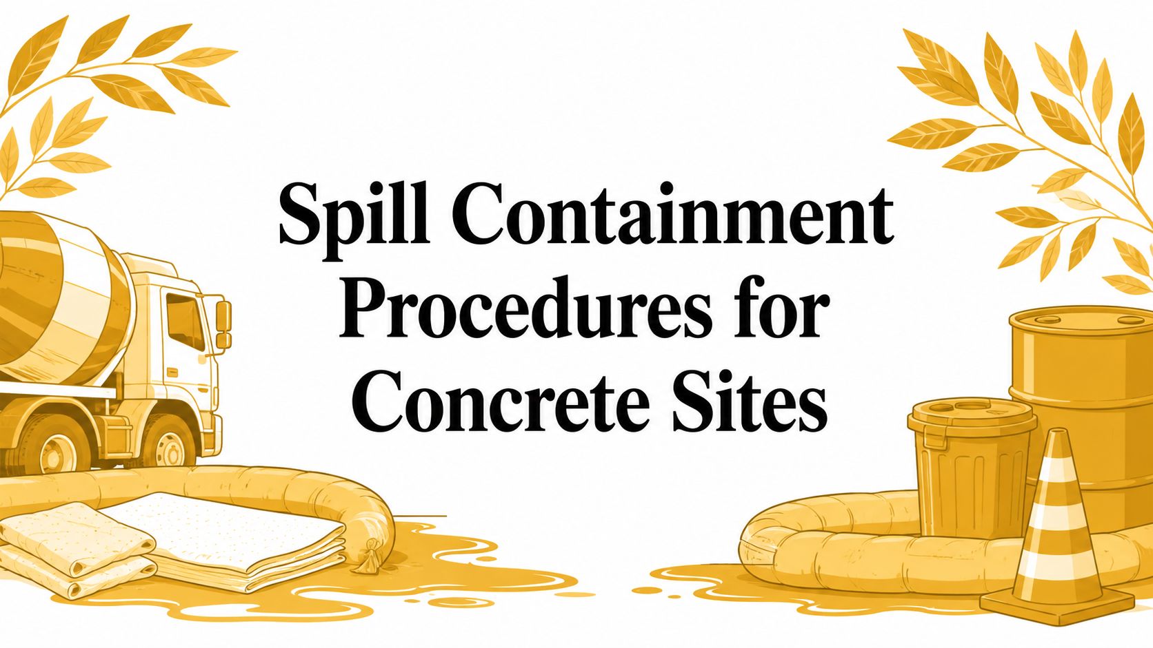 Spill Containment Procedures for Concrete Sites