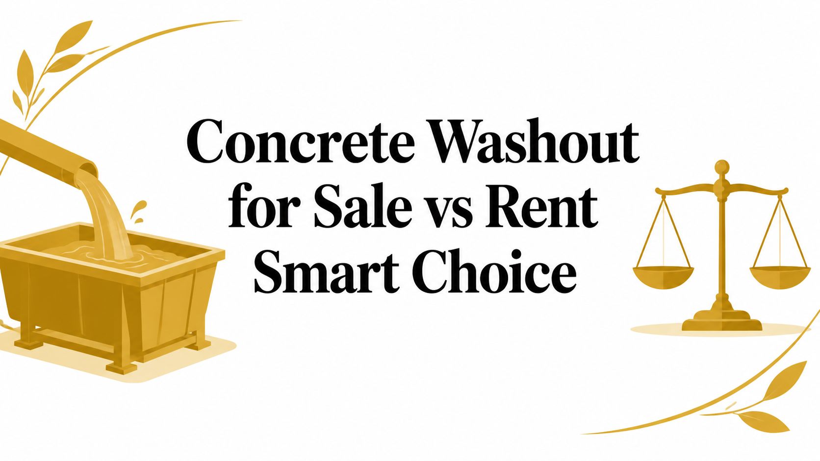 Concrete Washout for Sale vs Rent Smart Choice