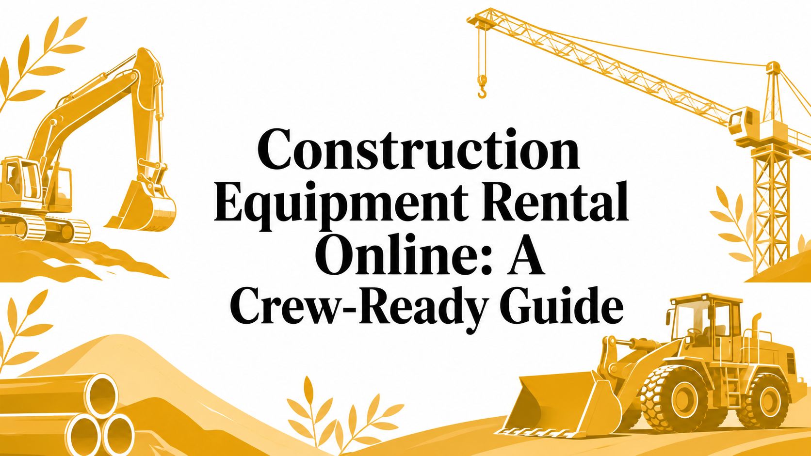 Construction Equipment Rental Online: A Crew-Ready Guide