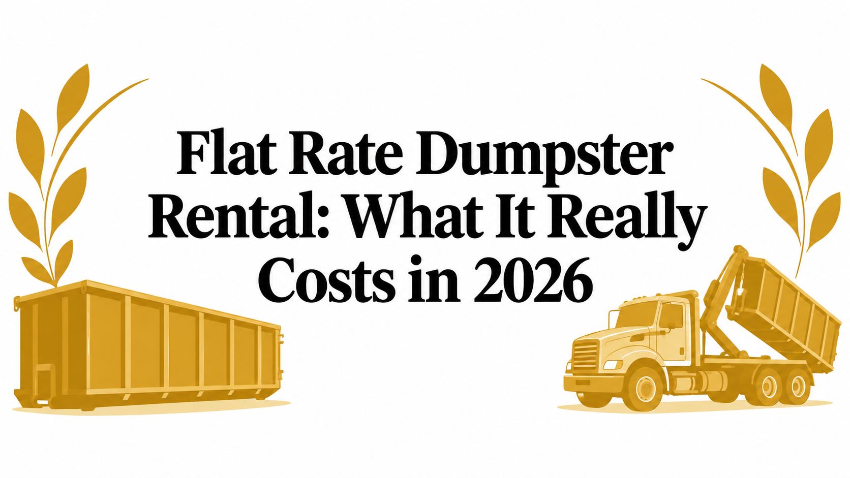Flat Rate Dumpster Rental: What It Really Costs in 2026
