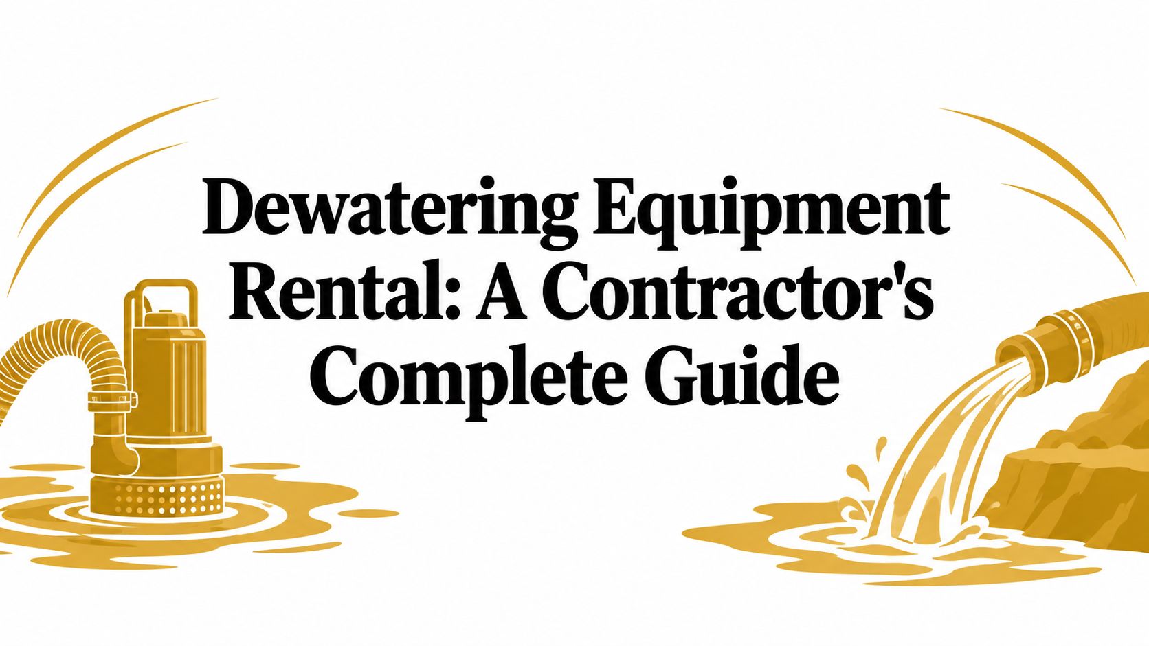 Dewatering Equipment Rental: A Contractor’s Complete Guide