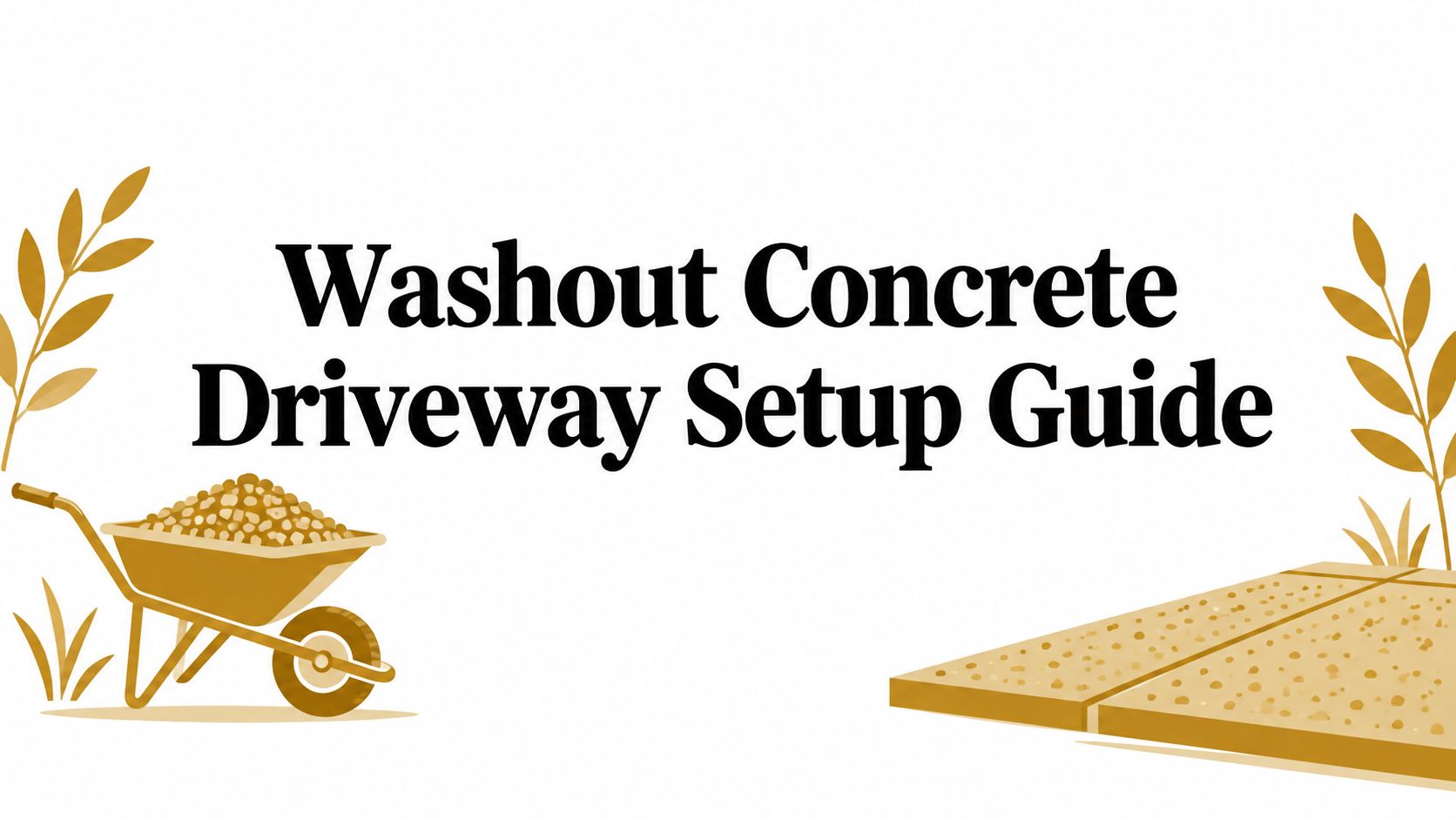 Washout Concrete Driveway Setup Guide